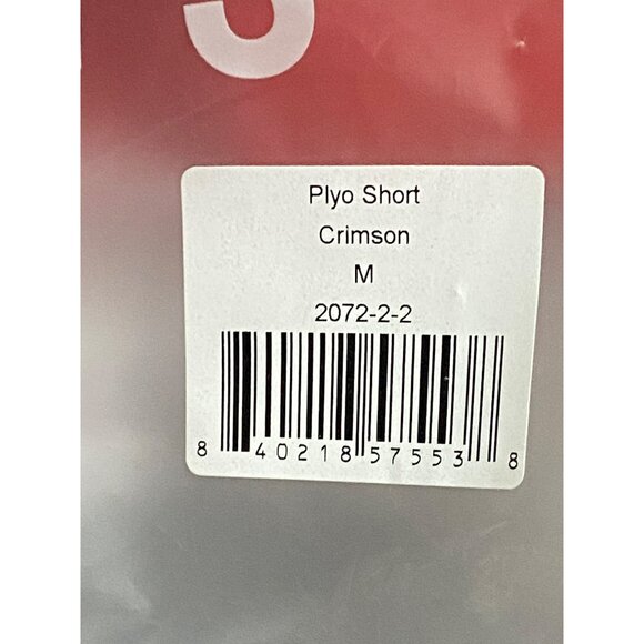 Fourlaps Plyo Short Crimson M Red‎ NWT $78 workout Rare Athletic Sportswear - Picture 5 of 6